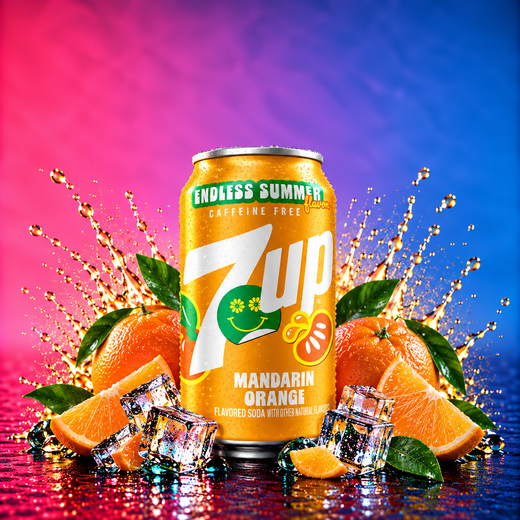 7Up Mandarin Orange Soda (355ml)