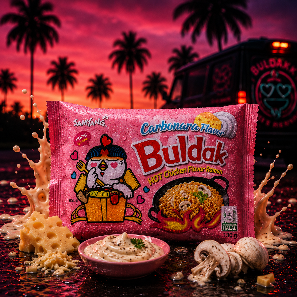 Samyang Buldak Hot Chicken Flavor Ramen Carbonara (130G)