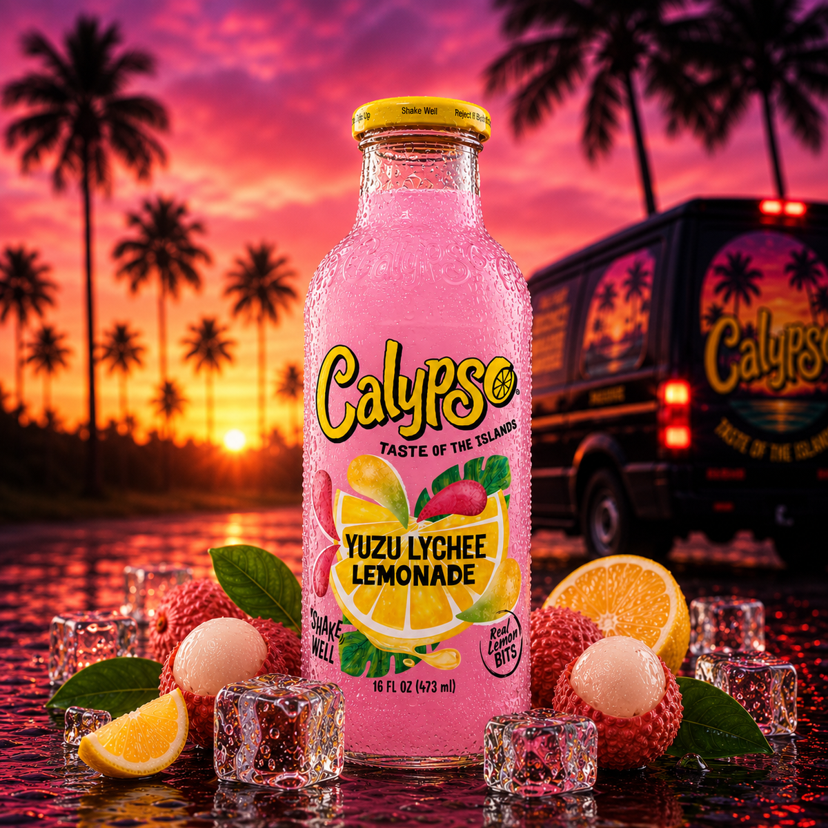 Calypso Yuzu Lychee Lemonade (473ml)