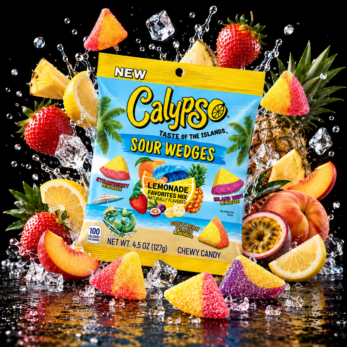 Calypso Sour Wedges - Lemonade Favorites Mix (99g)