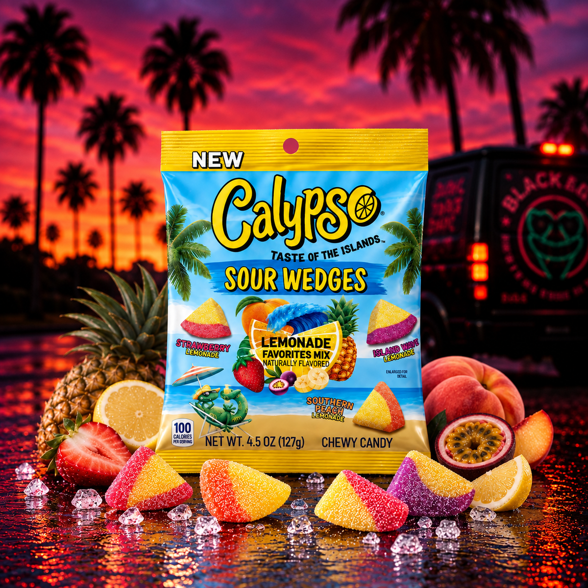 Calypso Sour Wedges - Lemonade Favorites Mix (99g)