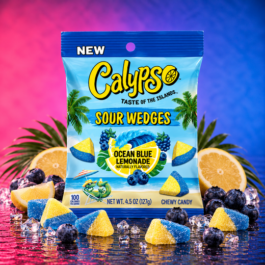 Calypso Sour Wedges - Ocean Blue Lemonade (99g)