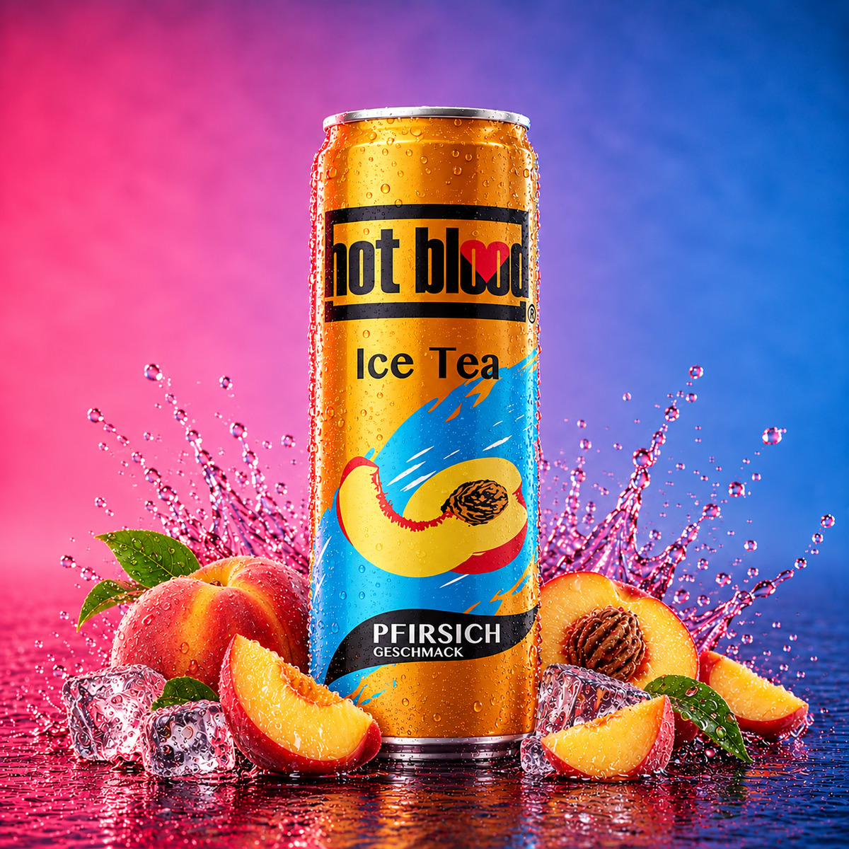 Hot Blood Ice Tea Pfirsich (330ml)