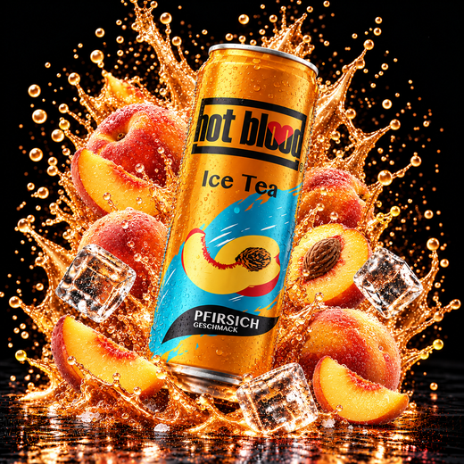 Hot Blood Ice Tea Pfirsich (330ml)