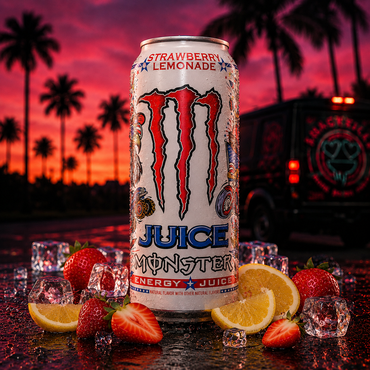 Monster Energy Juice Strawberry Lemonade (473ml)