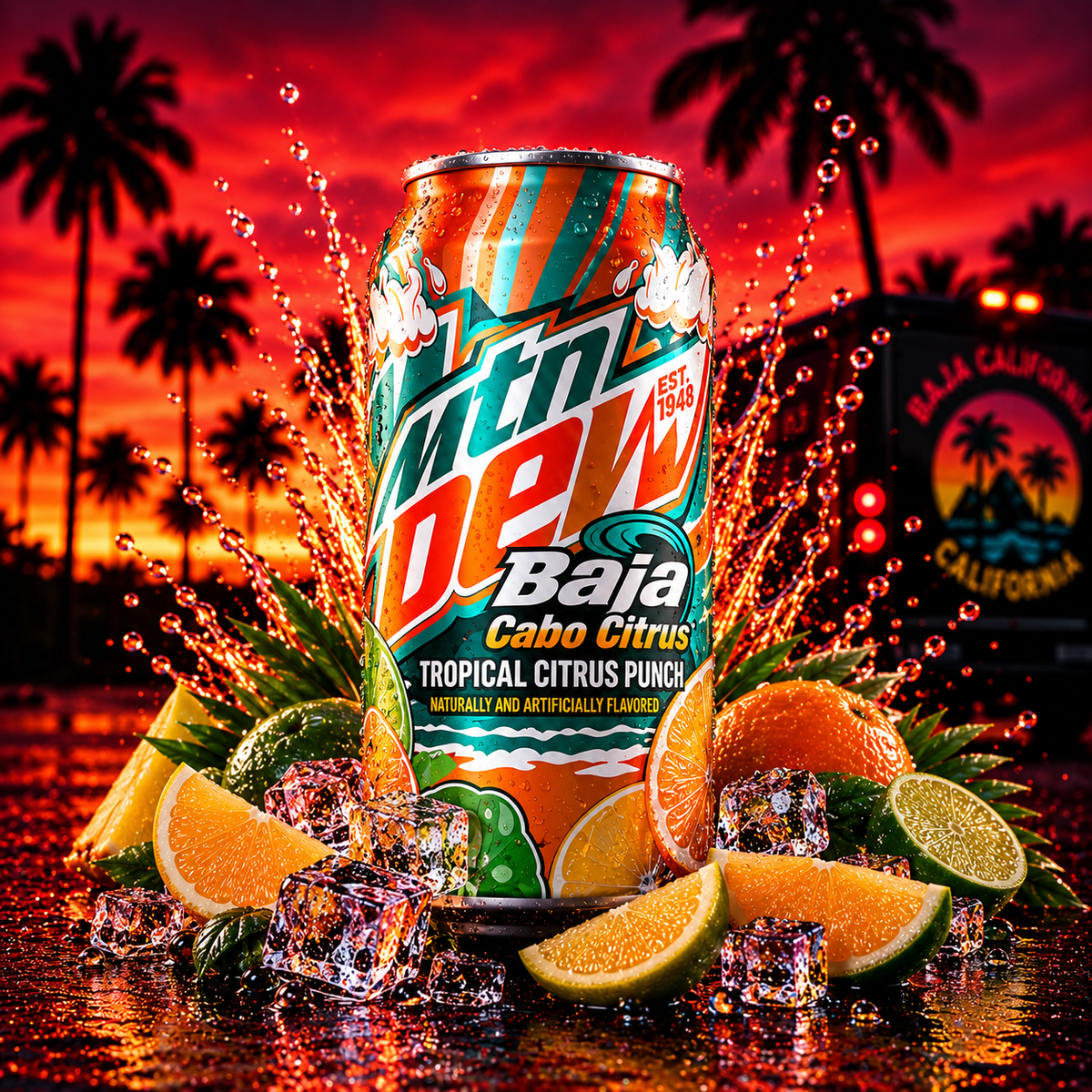 Mountain Dew Baja Cabo Citrus (355ml)