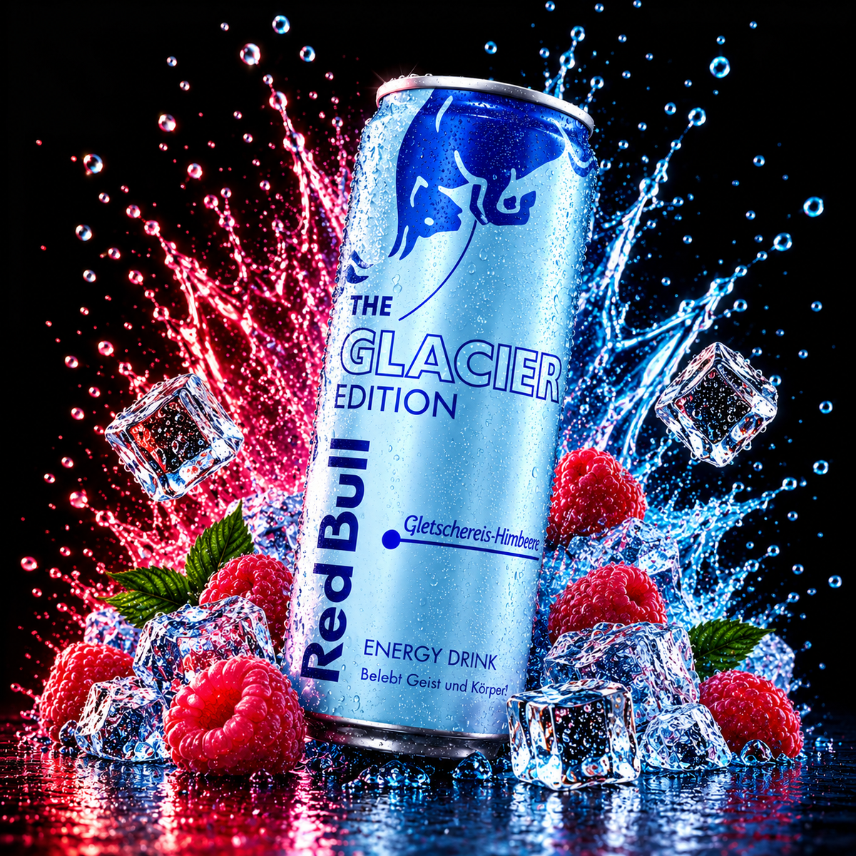 Red Bull Energy Glacier Edition Gletschereis-Himbeere (250ml)