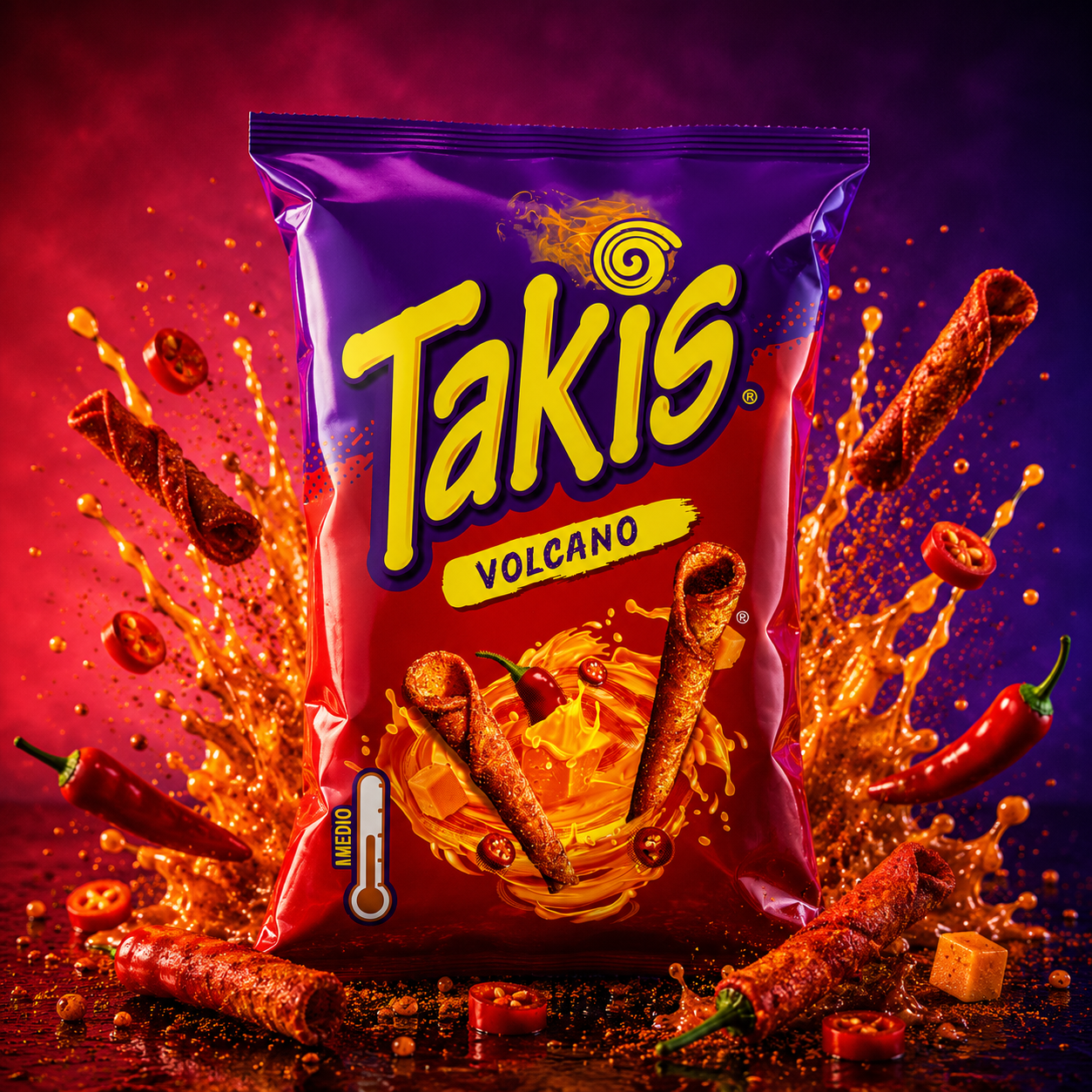Takis Queso Volcano (100g)