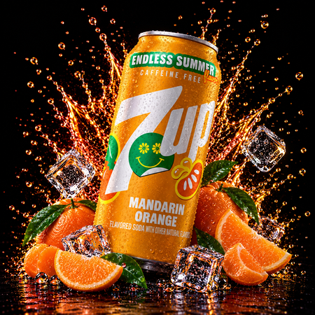 7Up Mandarin Orange Soda (355ml)
