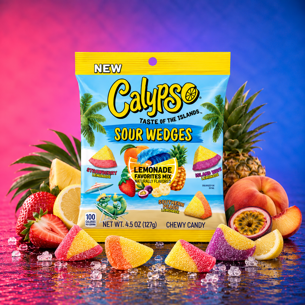 Calypso Sour Wedges - Lemonade Favorites Mix (99g)