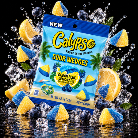 Calypso Sour Wedges - Ocean Blue Lemonade (99g)