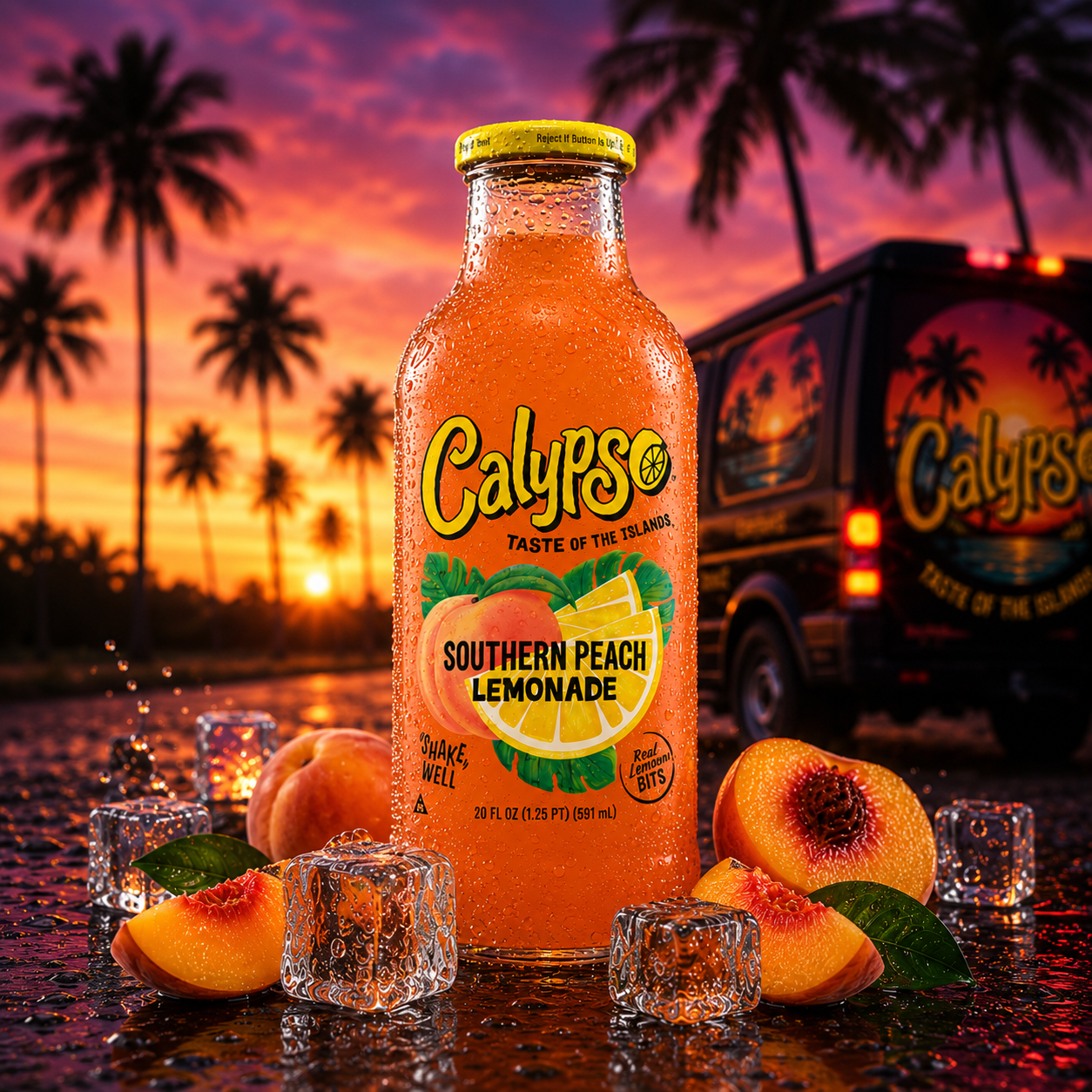 Calypso Southern Peach Lemonade (473ml)
