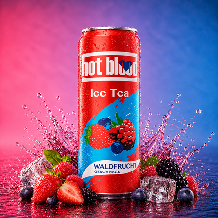 Hot Blood Ice Tea Waldfrucht (330ml)