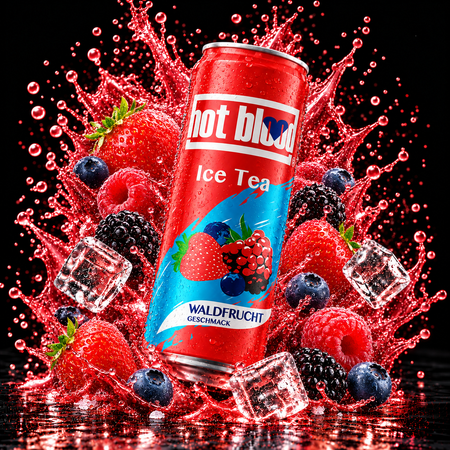 Hot Blood Ice Tea Waldfrucht (330ml)