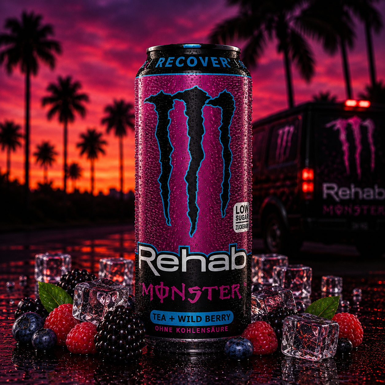 Monster Energy Rehab Tea + Wild Berry (500ml)