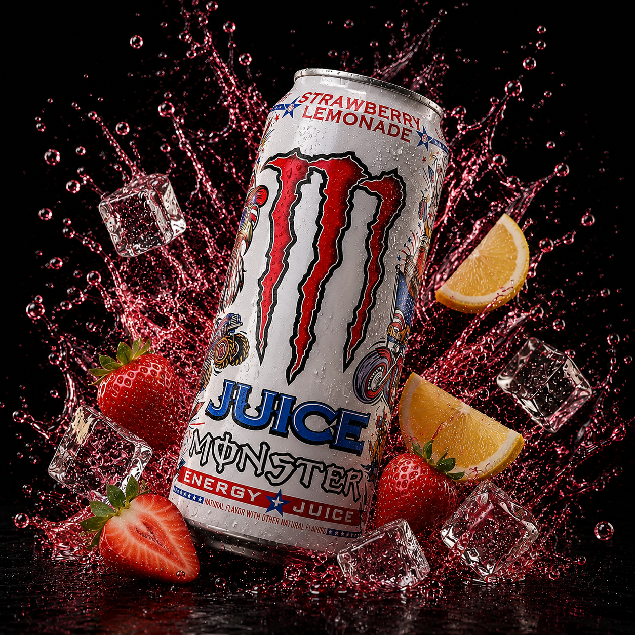 Monster Energy Juice Strawberry Lemonade (473ml)
