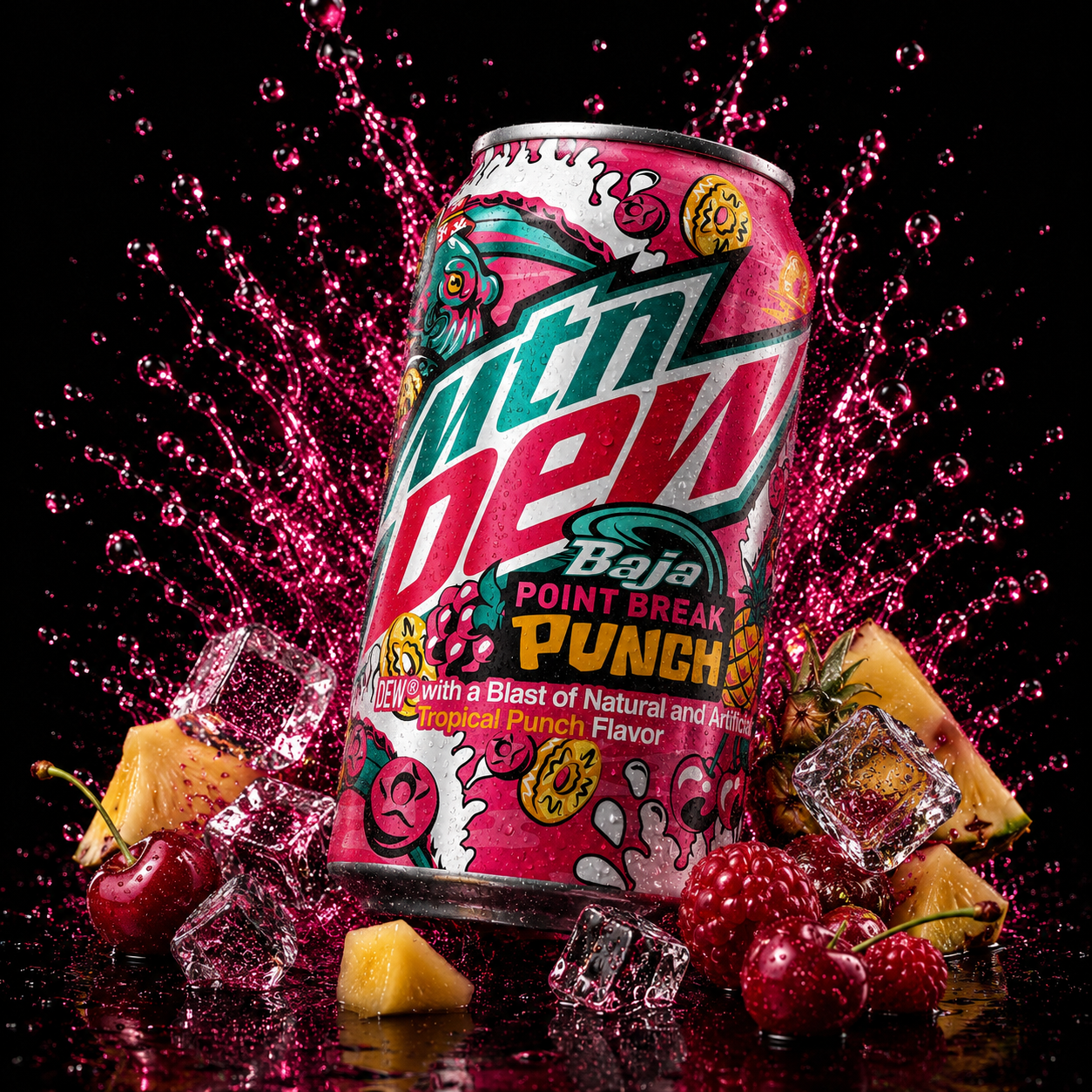 Mountain Dew Baja Point Break Punch (355ml)