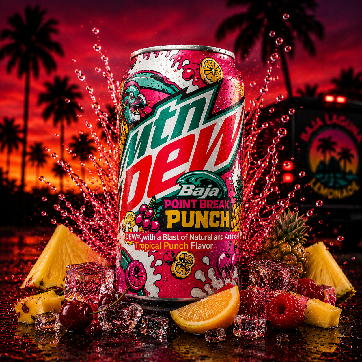 Mountain Dew Baja Point Break Punch (355ml)