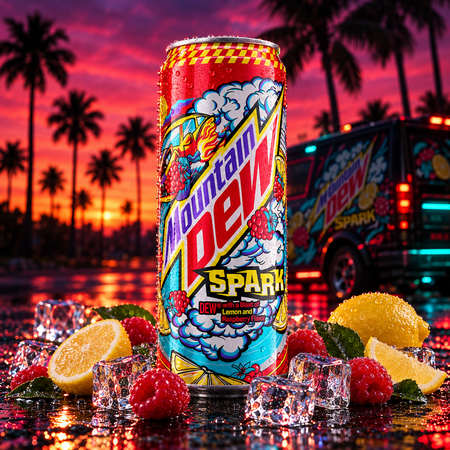 Mountain Dew Spark Raspberry Lemonade (330ml)