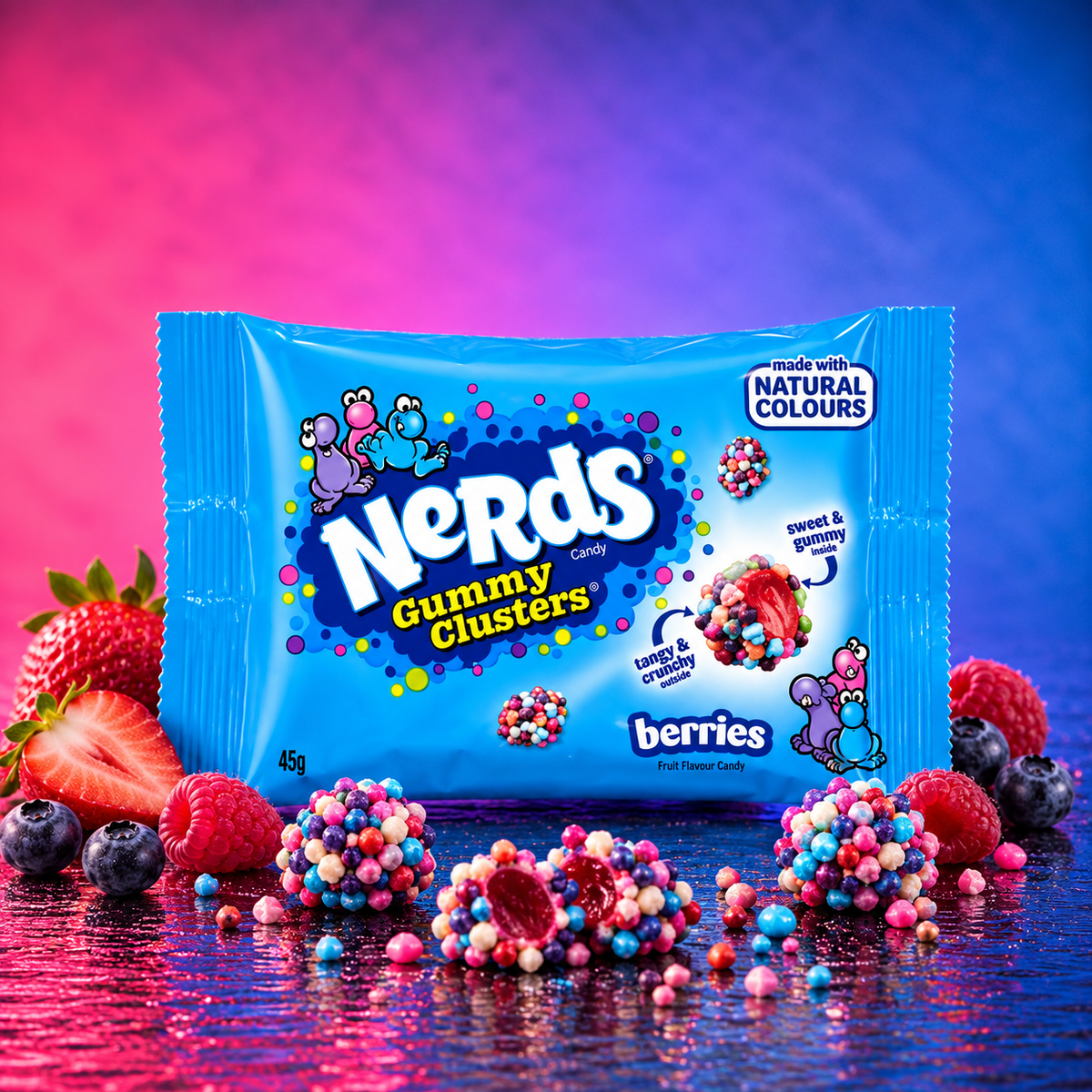 Nerds Gummy Clusters Berries (45g)