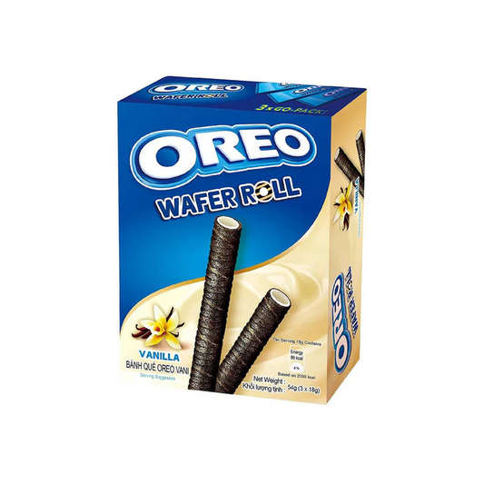 OREO WAFER ROLL VANILLA (54G) - Snackville