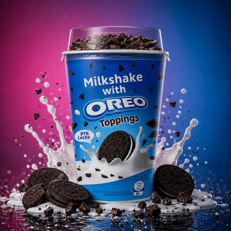 Milkshake mit Oreo Topping (200ml)