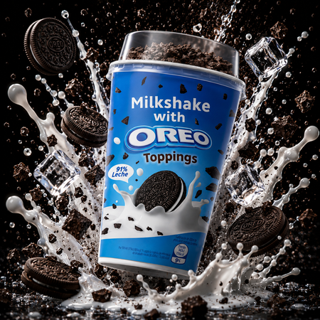 Milkshake mit Oreo Topping (200ml)