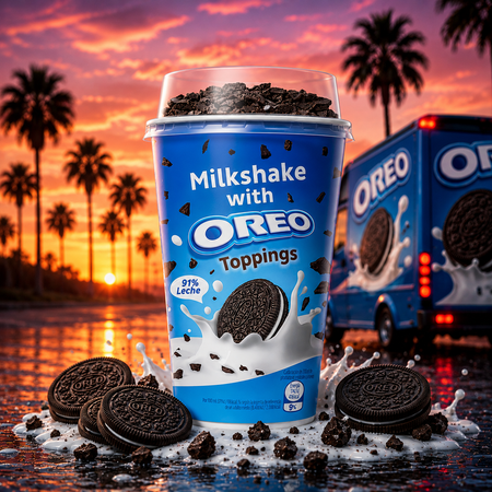 Milkshake mit Oreo Topping (200ml)