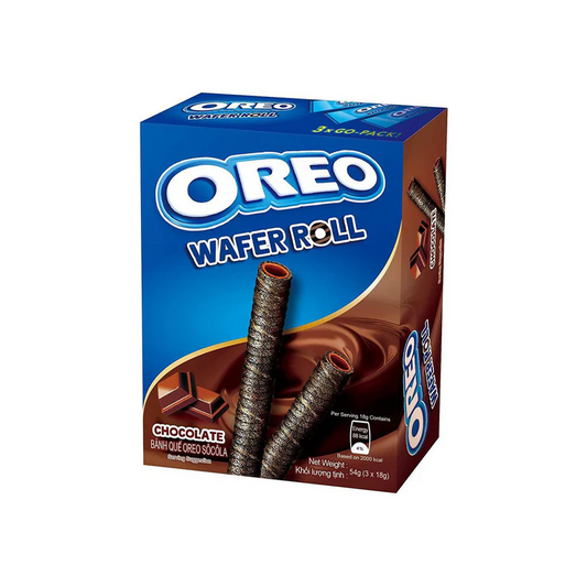 OREO WAFER ROLL CHOCOLATE (54G) - Snackville