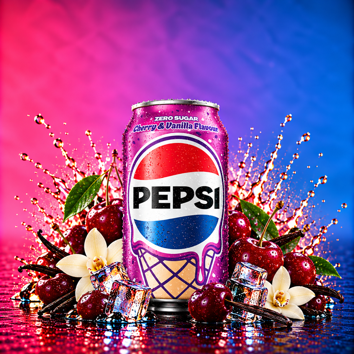 Pepsi Cherry & Vanilla Zero (330ml)