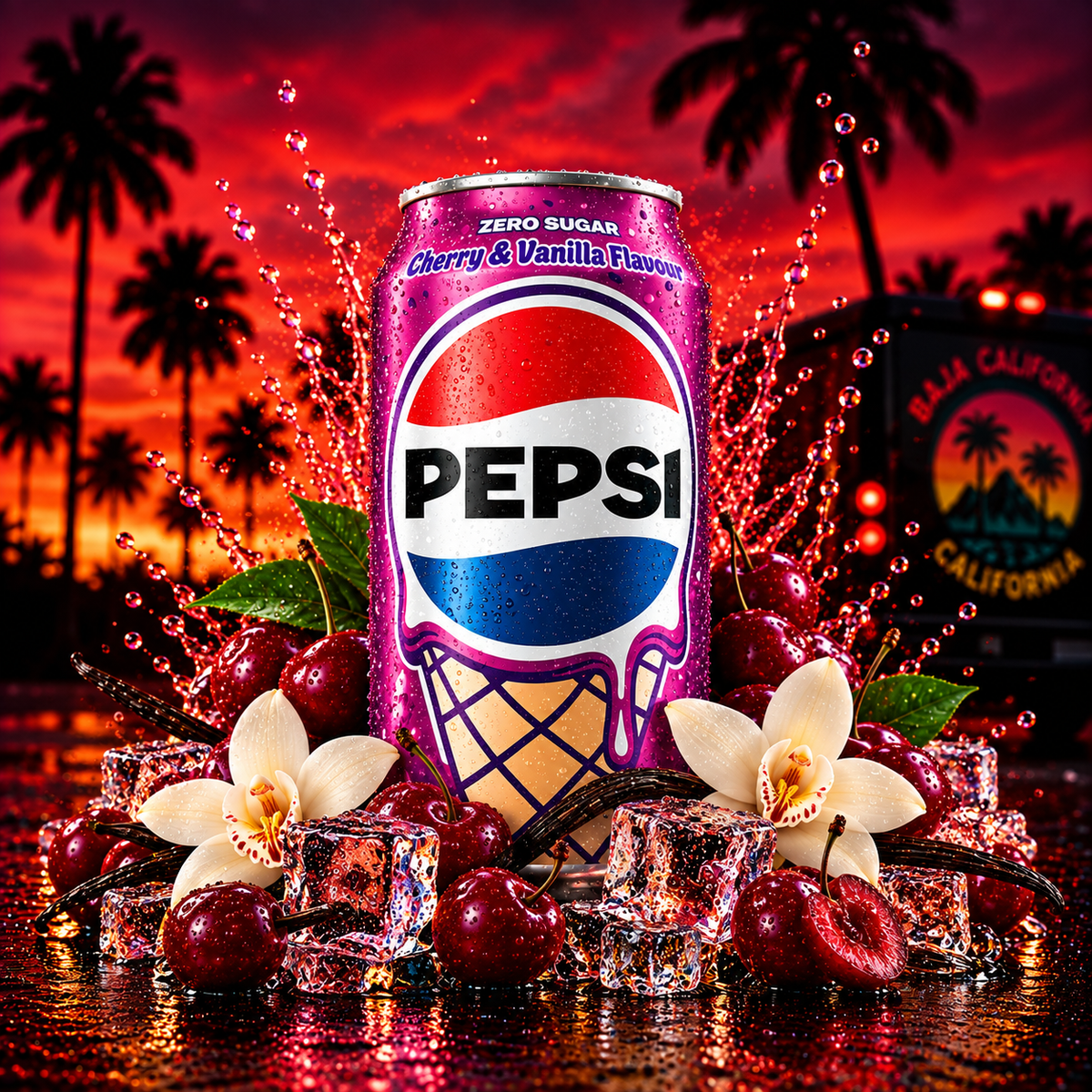 Pepsi Cherry & Vanilla Zero (330ml)