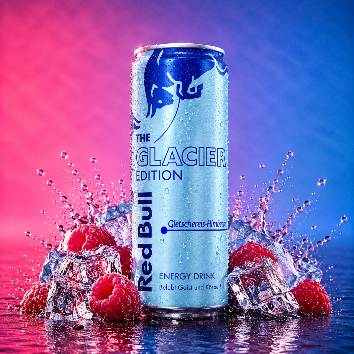 Red Bull Energy Glacier Edition Gletschereis-Himbeere (250ml)