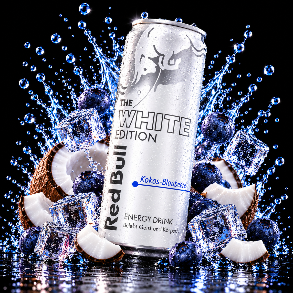 Red Bull Energy White Edition Kokos-Blaubeere (250ml)