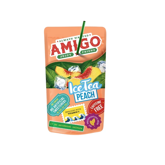 AMIGO ICE TEA PEACH (200ML) - Snackville