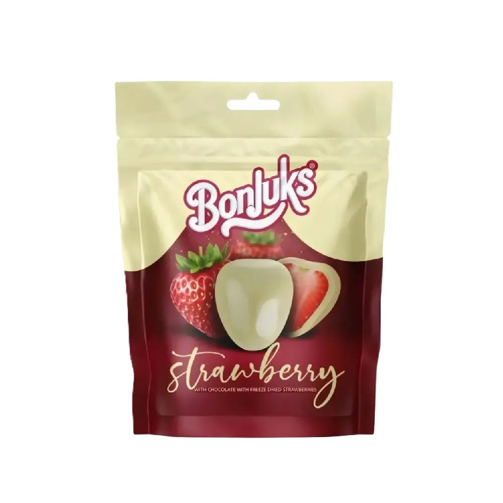 Bonjuks Freeze Dried Strawberry White Chocolate (80g)