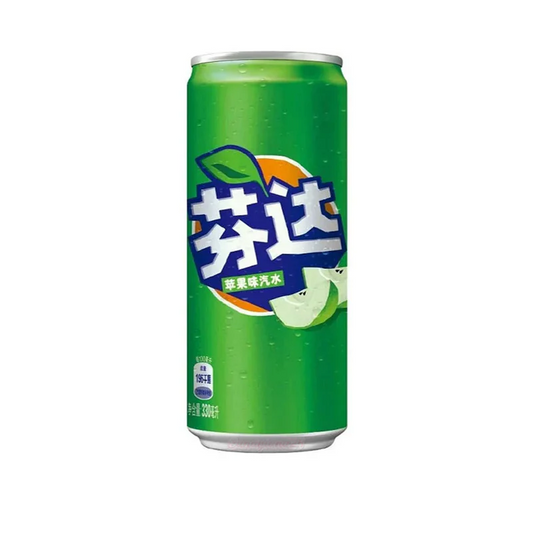 FANTA GREEN APPLE CHINA (330ML) - Snackville