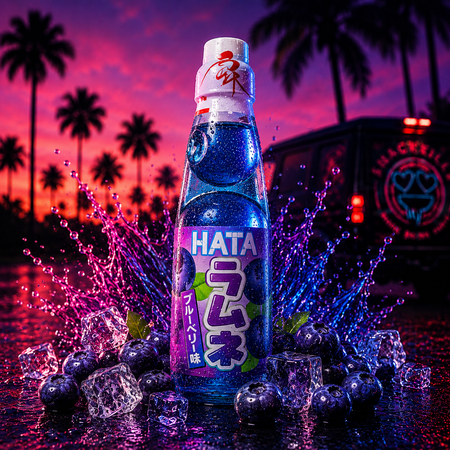 Hata Ramune Blueberry Japan Soda (200ml)