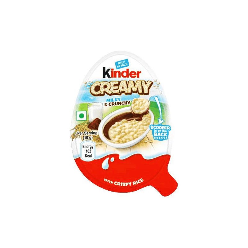 KINDER CREAMY MILKY & CRUNCHY (19G) - Snackville