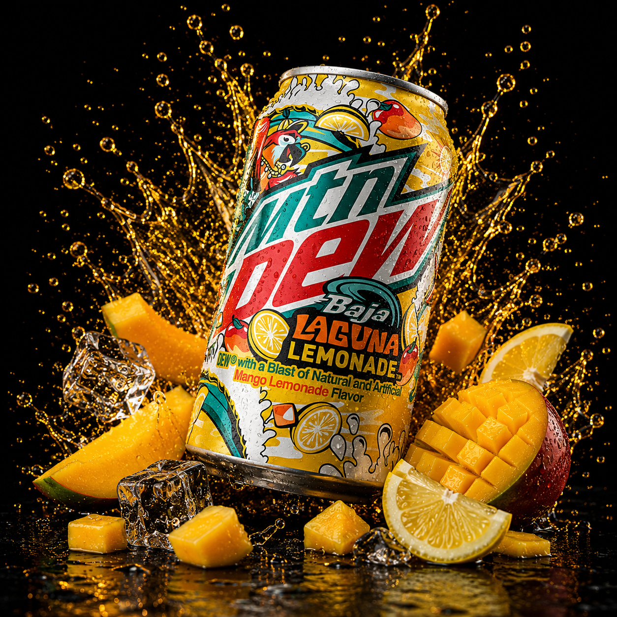 Mountain Dew Baja Laguna Lemonade (335ml)