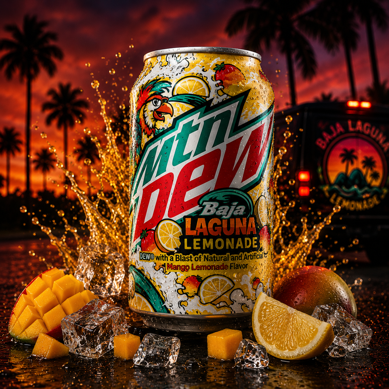 Mountain Dew Baja Laguna Lemonade (335ml)