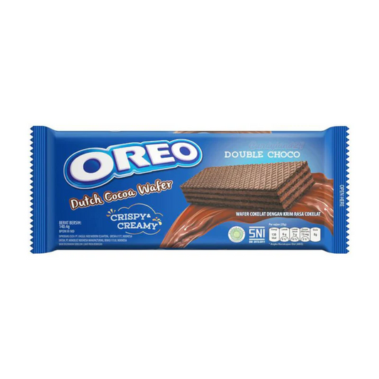 OREO DUTCH COCOA WAFER DOUBLE CHOCO (117G) - Snackville