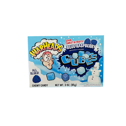 Warheads Cubes Blue Raspberry (85g) - Snackville